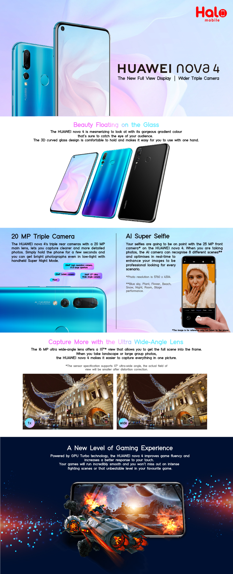 Huawei Nova 4-Brand New Malaysia Set Price RM1,899.00 