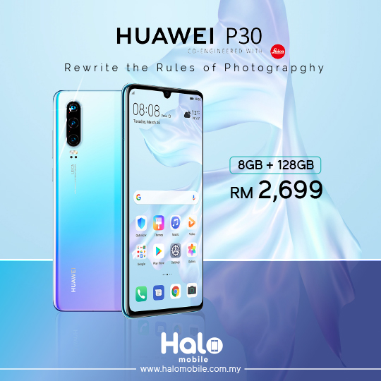 Huawei P30-Brand New Malaysia Set Price RM2,699.00 